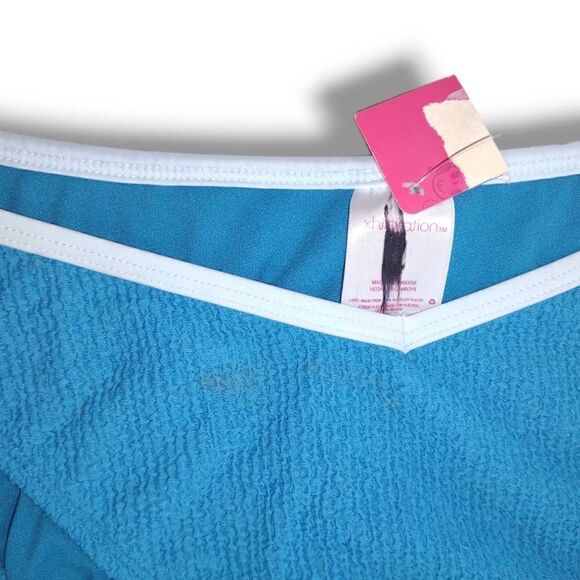 Xhilaration Blue Bikini Cheeky V Front Sz L NEW - Picture 2 of 6